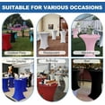 thumbnail image 3 of Cocktail Table Covers-Spandex Round High Top Table Cloths 2 Pack32x43 Inch-Black Stretch Fitted Bar Tall Tablecloth for Pub Bistro Highboy Party Event Banquet Height Folding Satnding Tables, 3 of 8