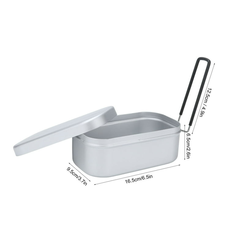 Aluminum Mess Tin Camping Bento Box Military Camping