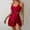 Wine, variant on One Piece Swimsuits for Women With Skirt 2025 Spring Fashion Solid Color Bikini Jumpsuit Set
