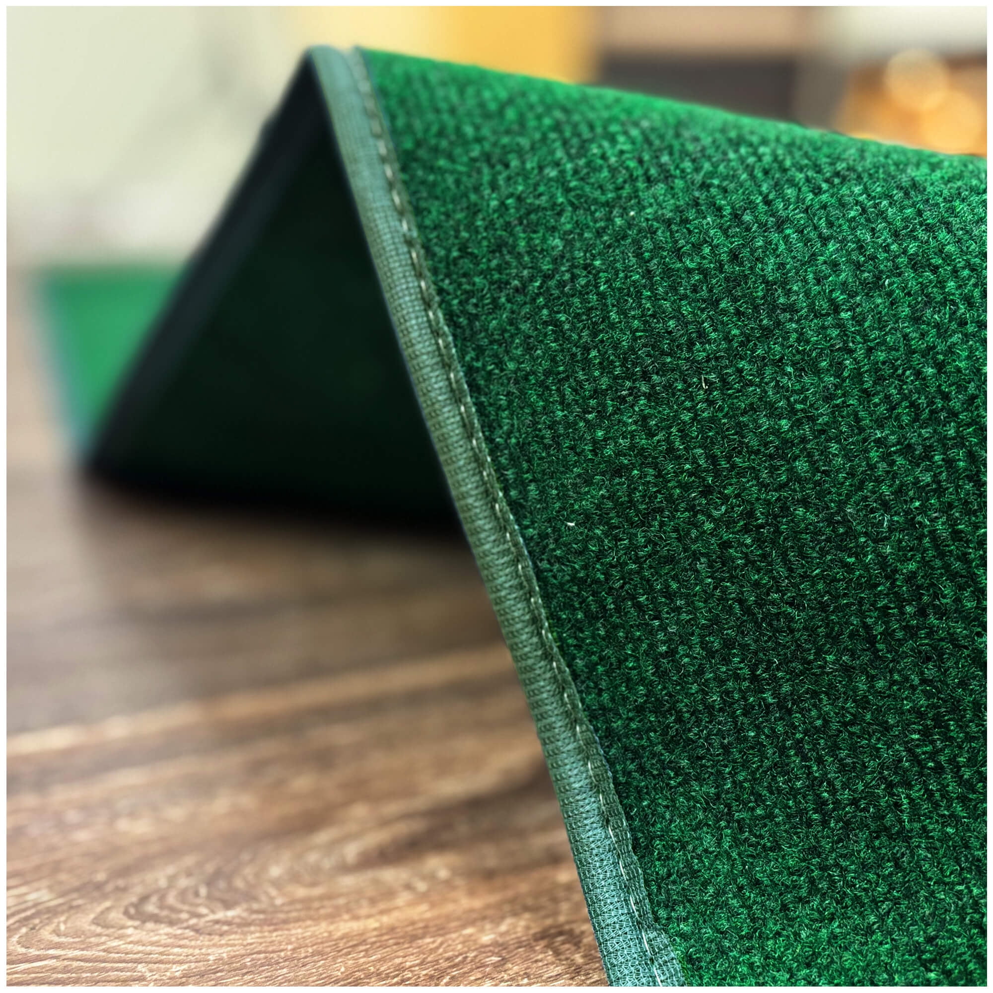Koeckritz Rugs Emerald Green Indoor/Outdoor Area Rug, 7'x14', Lightweight & Durable