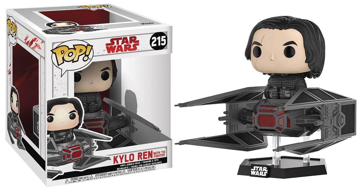 NEW Disney store Kylo Ren and TIE Fighter Ship Star Wars The Last Jedi 11” L 