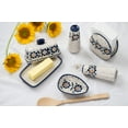 thumbnail image 2 of Blue Rose Polish Pottery Sunflower Butter Dish, 2 of 2