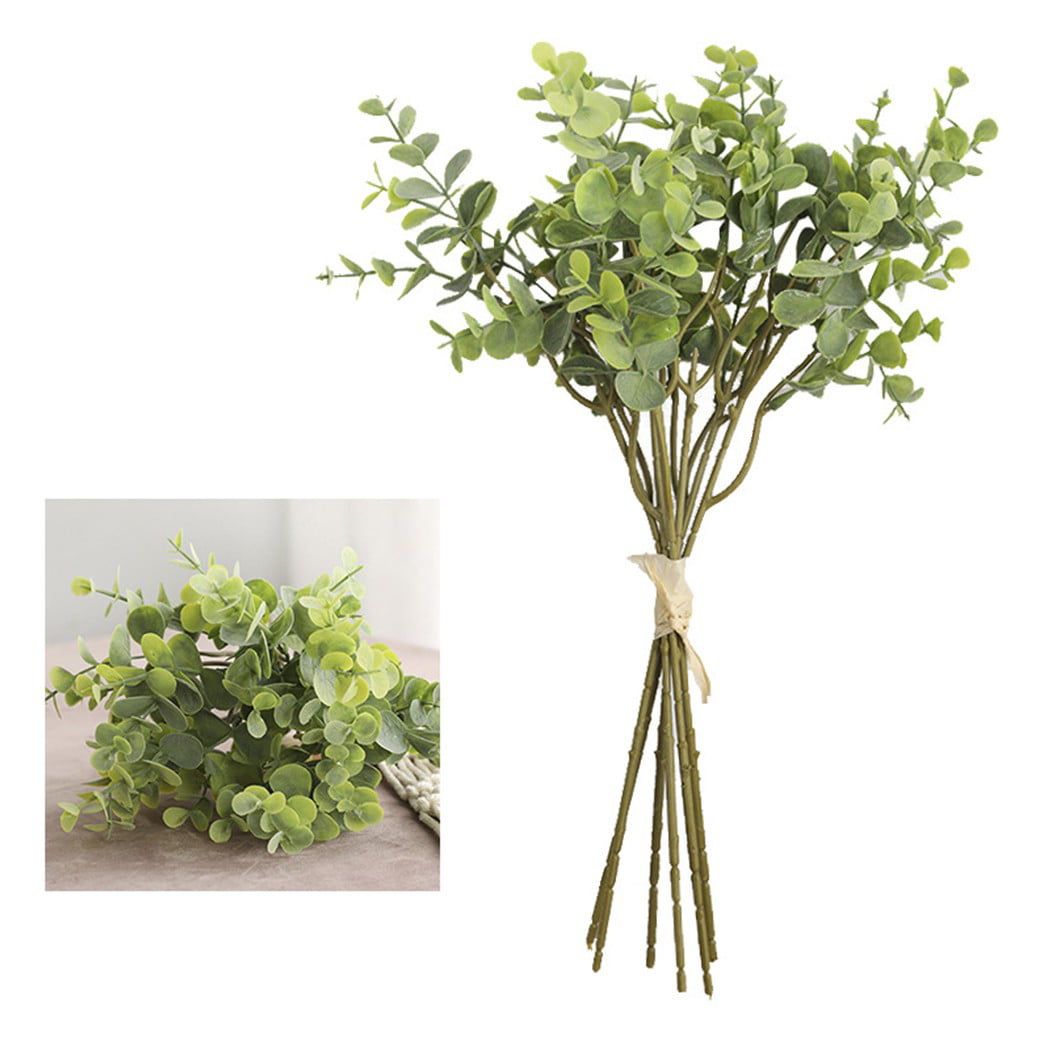 Fake Artificial Eucalyptus Garland Wreath Greenery Leaf Vine Plant Wedding Decor 