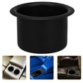 thumbnail image 4 of Milisten 2pcs Stainless Steel Cup Drink Holder For Poker Table Work Desk And Boats Rv Cars Trucks Black, 4 of 5
