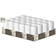 thumbnail image 3 of Hyoola 2 x 4 White Unscented European Made Pillar Candles, Dripless Paraffin Wax with Smokeless Cotton Wick, 24-Pack, 3 of 9