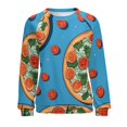 thumbnail image 7 of Fun Pizza Mom Sweatshirt For Women Long Sleeve Pullover, 7 of 7