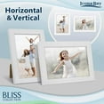 Icona Bay Bulk Size 4x6 White Picture Frames, 12 Pack, Bliss Tabletop or Wall Mounted Frames