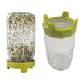 thumbnail image 6 of Sprouting Lid, Sprout Lid with Stainless Steel Screen for Wide Mouth Mason Jar, Germination Kit Sprouter Sprout Maker with Stand Water Tray Grow Bean Sprouts, Broccoli Seeds, Alfalfa, Salad, 6 of 6
