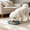 thumbnail image 2 of NWQKYZGH 1PCS Square Pet Food Plates Shallow Wide Design Easy To Clean Snack Feeding Bowl for Dry Food Wet Food Treats for Small Mediums and s -5.71x5.71in, 2 of 6