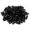 thumbnail image 4 of Uxcell Rubber End Caps Vinyl Round End Cap Cover Screw Thread Protectors for Screw 200Pcs Black 4mm, 4 of 4