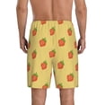 thumbnail image 3 of Kdxio Hand Drawn Strawberry Print Mens Sleep Shorts Bottoms Soft Comfy Pajama Wear Pants with Drawstring Pockets, 3 of 7