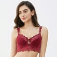 thumbnail image 4 of Varsbaby Push Up Embroidery Bras Sexy Underwear with Thin Cotton Cup for Women, 4 of 8
