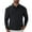 Black, variant on Afdoent Men's Polo Shirts Solid Color Lapel Button Open Collar Sports Base Shirt For Male Leisure Loose Comfortable Trendy Business Long Sleeve Shirt Casual Bussiness