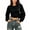 Black, variant on NTACZA Business Casual Tops for Women Cropped Crew Neck Blouses Long Sleeve Fall Fitted Shirts Black
