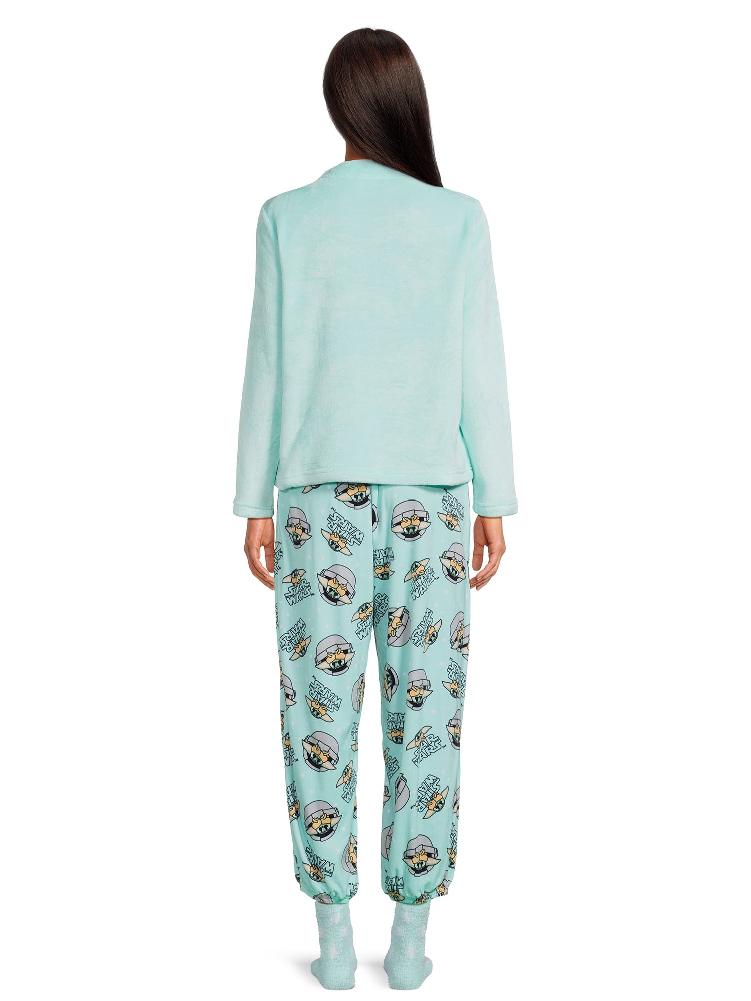 Star Wars Women's The Child Long Sleeve Top, Pants and Socks, 3-Piece Gift Set, Sizes XS-3X
