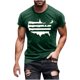 thumbnail image 5 of Hombres Pantalones Cortos de Manga Corta Impresa Casual Cuello Redondo Superior, Camisa de Moda para el Verano Y la Primavera, 5 of 8