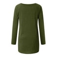 thumbnail image 5 of Green Women's Long Sleeve T-shirt, Women Fashion Plus Size V Neck Long Sleeved T Shirt Blouse Tops Features:,Women's Long sleeve T-shirt 3XL, 5 of 5
