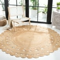 thumbnail image 2 of SAFAVIEH Natural Fiber Angelina Geometric Area Rug, Natural, 10' x 10' Round, 2 of 8