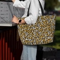 thumbnail image 7 of Xecao Leopard for versatile beach bag for women includes zipper pockets and waterproof material, ideal for vacations and adventures., 7 of 7