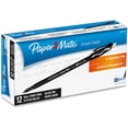 thumbnail image 6 of Paper Mate EraserMate Erasable Pens, Medium Point, 1.0 mm, Black Ink, 12 Count, 6 of 7