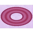 thumbnail image 1 of Ahgly Company Indoor Rectangle Patterned Pink Lemonade Pink Area Rugs, 2' x 3', 1 of 6