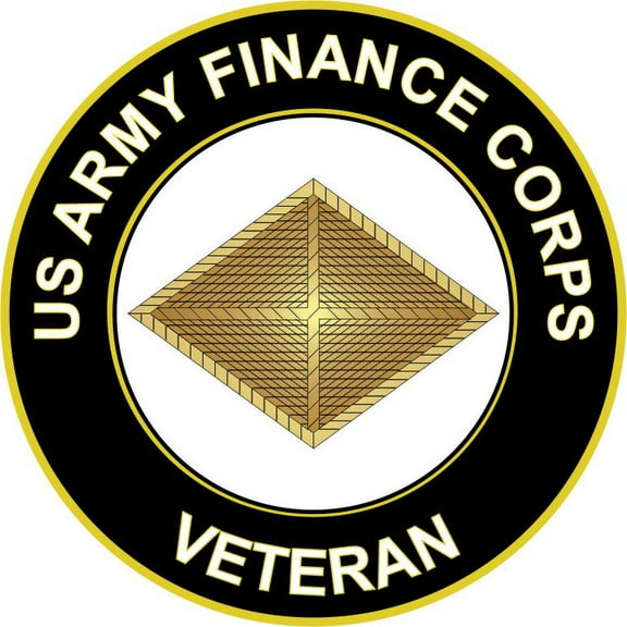 3.8 Inch U.S. Army Veteran Finance Corps Sticker Decal