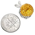 thumbnail image 4 of Natural Citrine 925 Sterling Silver Pendant Jewelry DGP1019_A P-1737, 4 of 7
