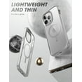 thumbnail image 4 of SUPCASE Unicorn Beetle Edge Mag Case for iPhone 14 Pro Max 6.7", Compatible with MagSafe Slim Frame Clear Protective Case with Built-in Screen Protector Silver, 4 of 10