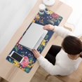 thumbnail image 3 of Long Mouse Pads for Desk,Pioneer Flower Floral Print Pattern Desk Mats on Top Of Desks, Desk Mouse Pad Extra Large with 3mm Non-Slip Base and Stitched Edge for Gaming,Office,Work,Home 31.5"x11.8", 3 of 6