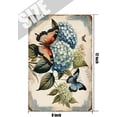 thumbnail image 5 of Floral Decor Hydrangea Retro Aluminum Sign 12x8 IN Metal Tin Sign Hydrangea Flower Office Wall Decor Antique Farmhouse Decor Tin Garden Signs for Outside Yard Sign, 5 of 6