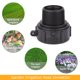 thumbnail image 2 of Accesorios de tanque IBC de plástico Adaptador de grifo de agua con tapa roscada gruesa (2x1 + 1/2) Tmvgtek Libre de BPA, 2 of 9