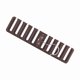 thumbnail image 3 of 10 Slot Tie Belt Scarf Rack Organizer Sturdy Plastic Closet Wardrobe Space Saver Brown, 3 of 4