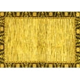 thumbnail image 1 of Ahgly Company Indoor Rectangle Abstract Yellow Modern Area Rugs, 5' x 7', 1 of 4