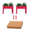 thumbnail image 2 of Gzxs Raised Garden Bed, Elevated Metal Planter Box with Legs, Standing Garden Stand with Drainage Holes, Vegetables & Flowers Growing Container for Indoor and Outdoor Use (Red, 2 Pack), 2 of 10