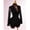 Black, variant on Women Black V-Neck Mesh Sleeve Bodycon Mini Dress