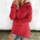 thumbnail image 1 of AUNVITO Women's Hooded Fleece Top Long Sleeve Solid Color Casual and Cozy Style, 1 of 9