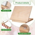 thumbnail image 3 of GHSDFBB 4 Pcs Desktop Drawing Sketching Easel Bulk A3 Beech Wood Tabletop Easel 4 Position Adjustable Portable Drawing Board Wood Drafting Easel for Beginners Artists Student Painting, 17x12, 3 of 7