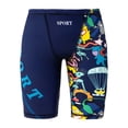 thumbnail image 3 of ibiyuan Board Shorts for Kids with Compression Boxer Liner Quick Dry Bathing Suit Drawstring Swim Short Swimsuit Funny Print Basketball Shorts Lightweight Pool Party Swimwear, 3 of 3