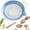 Blue, variant on Gradient Ceramic Grater Plate - Handheld Kitchen Grinding Dish with Spout, Porcelain Ginger Garlic Wasabi Grater for Fine Paste, Easy to Clean & Compact Size for Home Cooking (Green)