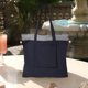 thumbnail image 5 of Bolsa de compras plegable de nailon con cordón | Mochila organizadora plegable, ligera e impermeable | Bolso de hombro compacto para estudiantes, ideal para viajes, senderismo y uso diario, 5 of 5