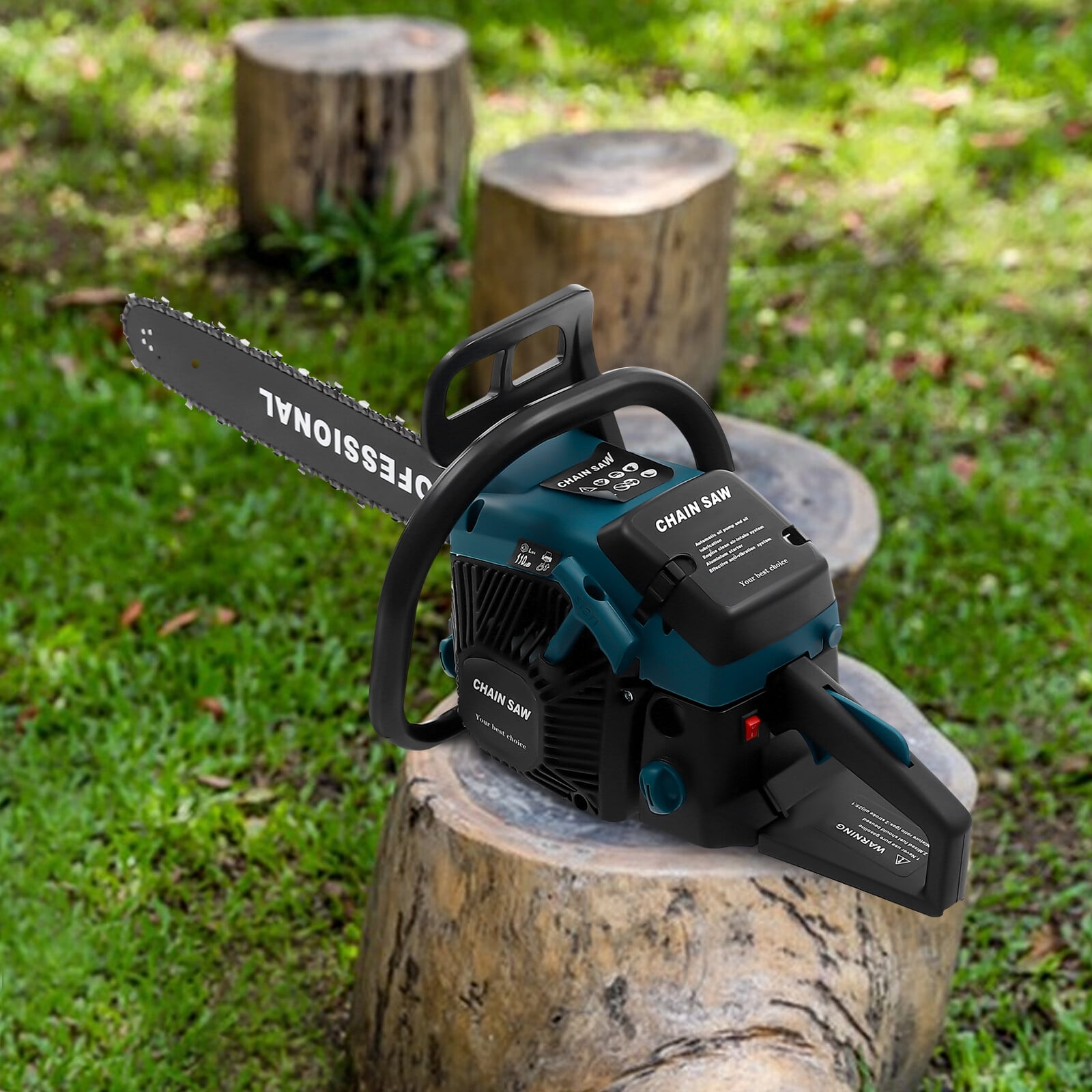 Gas-powered Chainsaw 58CC Gasoline Chainsaw Chainsaw Cutting Wood Gas Sawing for Forest Harvesting, Cutting Wood, Pruning Branches, Gardening.