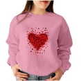 thumbnail image 3 of Inverlee Happy Valentine's Day Sweatshirt Women Cute Love Heart Graphic Sweatshirts Casual Pullover Sweater Tops Crewneck Dressy Casual Long Sleeve Tops for Women, 3 of 5