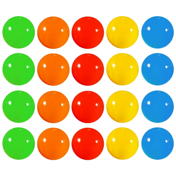 20pcs Balls de lotería Entretenimiento Huevos de plástico Juego de la mesa Bolas de lotería Accesorio