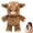 17.72in-brown Cow, variant on Interactive Running Highland Cow Plush, Shake-to-Run Stuffed Animal for Kids & Adults, Stress Relief Desk Toy (17.72in-Pink Cow)