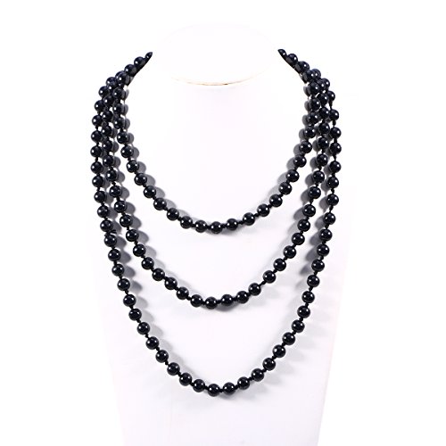 BESTOYARD Pearl Bead Necklaces 60 