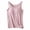 Pink, variant on Women Padded Tank Top Built in Bra Adjustable Spaghetti Straps Double Lined Basic Summer Shirt Z02 Pink XL