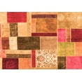 thumbnail image 1 of Ahgly Company Indoor Rectangle Patchwork Orange Transitional Area Rugs, 5' x 7', 1 of 1