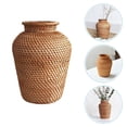 thumbnail image 3 of Pungan rattan vase Rattan Woven Vase Rustic Handmade Plant Flower Basket for Farmhouse Decor,7.87"X5.91"X5.91", 3 of 10