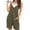 Army Green, variant on BUIGTTKLOP Rompers for Women Summer Casual Sleeveless Jumpsuits Loose Spaghetti Strap Button down Shorts Overalls with Pockets
