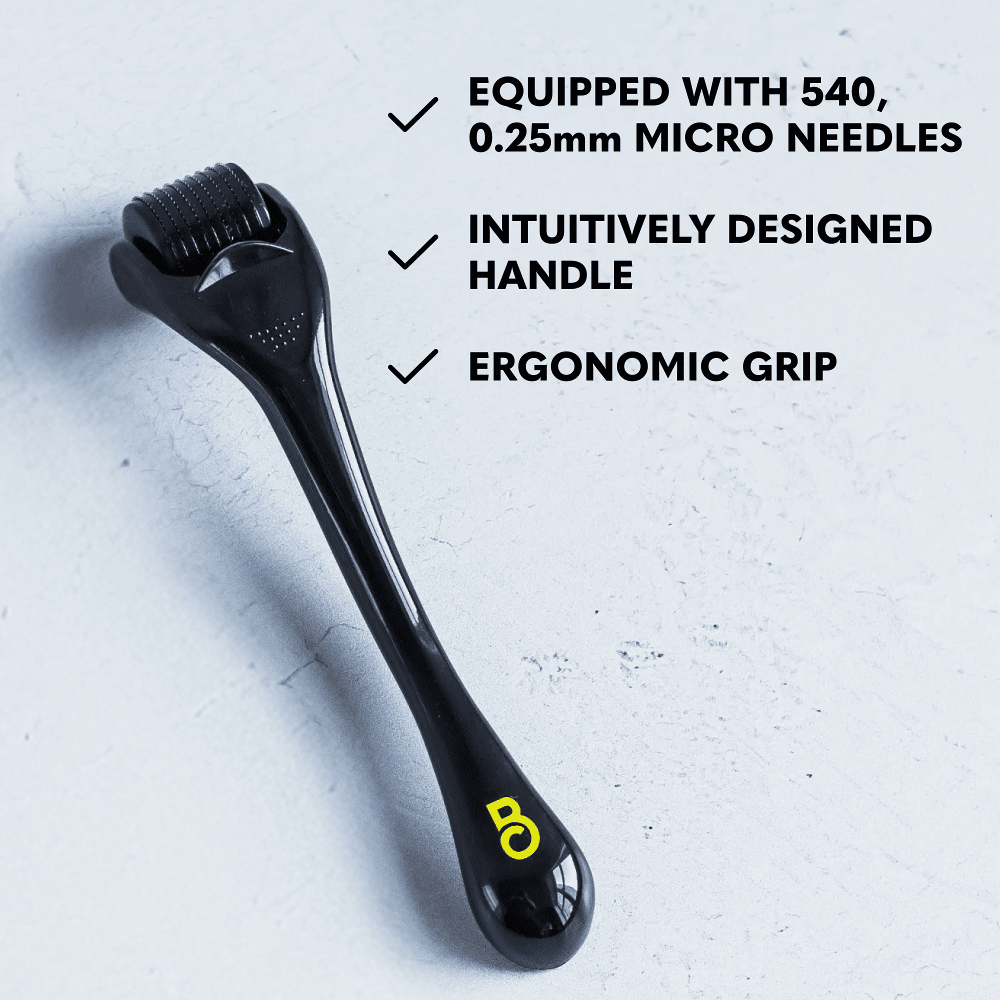 Beard Club Derma Roller for Face, Scalp and Body Care - Microneedling Tool for Men & Women
